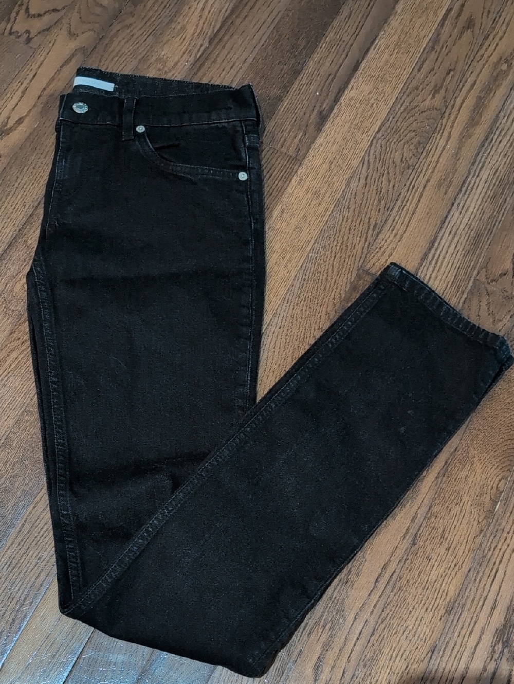 Helmut Lang Designer Black Denim Slim Jeans size  27 Woman/ 28 Men